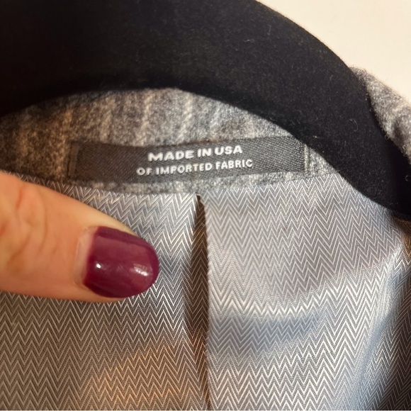 Hart Schaffner & Marx sz 42L gray pinstripe suit jacket blazer - Picture 9 of 16